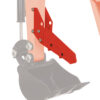 Pinza + Fermo pala per benna BLUE BIRD MEX 600 - immagine 2