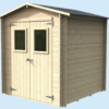 Casetta in Legno Regis ALCE LIVING Porta doppia