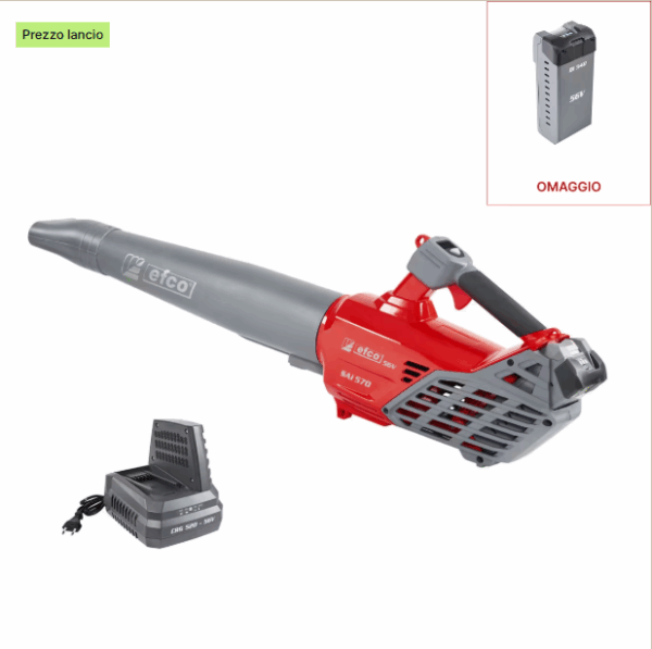 Soffiatori a batteria SAi 570 con batteria Bi 540 e caricabatterie CRG 520